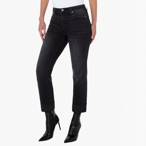 Liverpool The Girlfriend Straight Leg High-Rise 73% Cotton Women’s Jeans - 32 - Picture 15 of 17